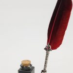 pen, feather, fountain pen, write, communicate, communication, writing implement, ink, inkwell